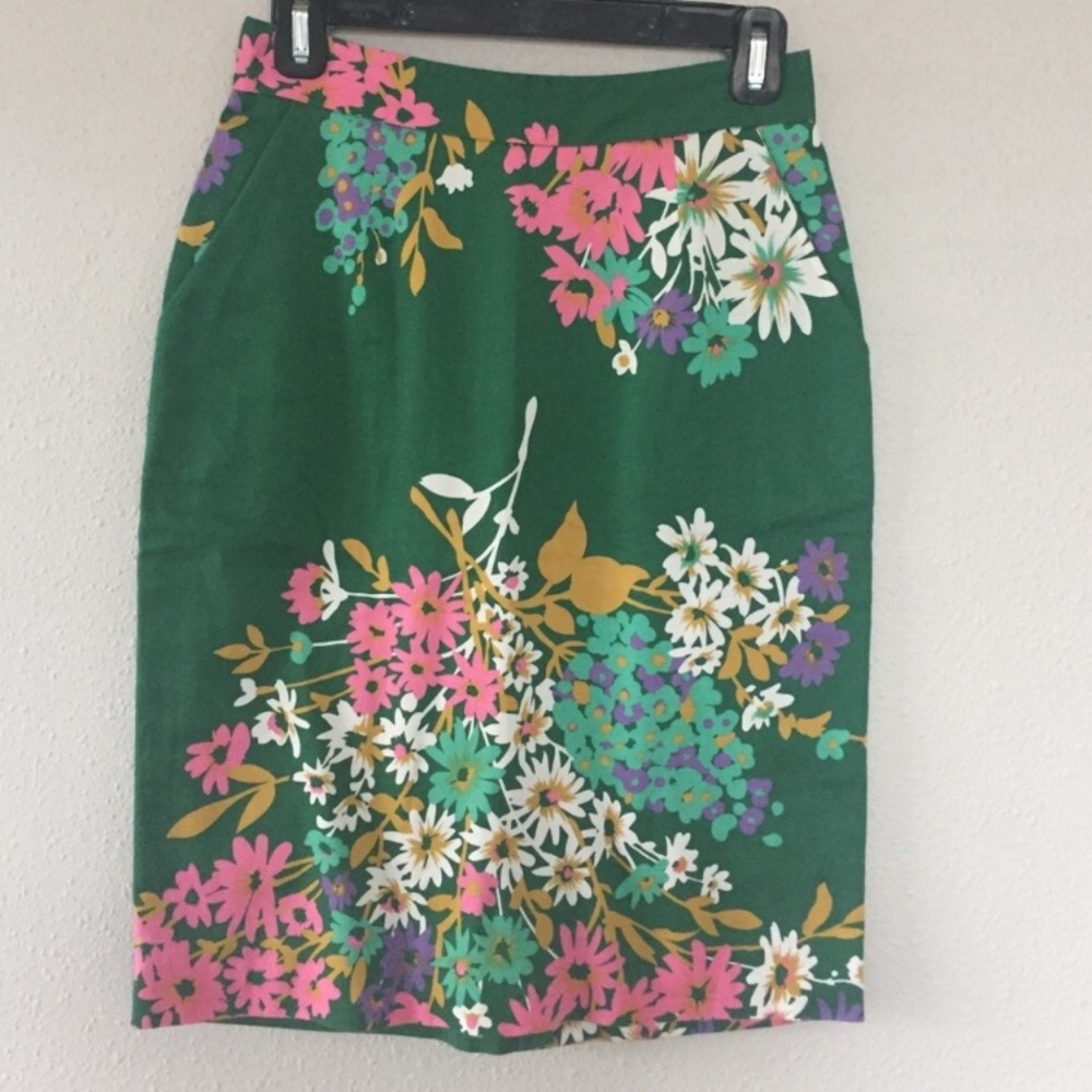 Anthropologie Floral Skirt
